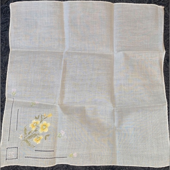 Euterpe Pardini Vintage Italian floral embroidery handkerchiefs NWT - Picture 6 of 11